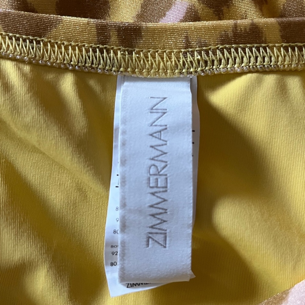 ZIMMERMAN Carnaby Square Neck Leopard Print Swimsuit - Picture 10 of 11